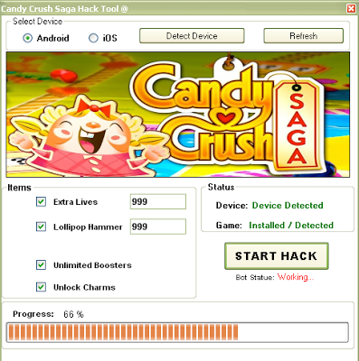 candy crush saga facebook hack