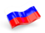 Russia. Glossy wave icon. Download icon.