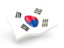 South Korea. Glossy wave icon. Download icon.